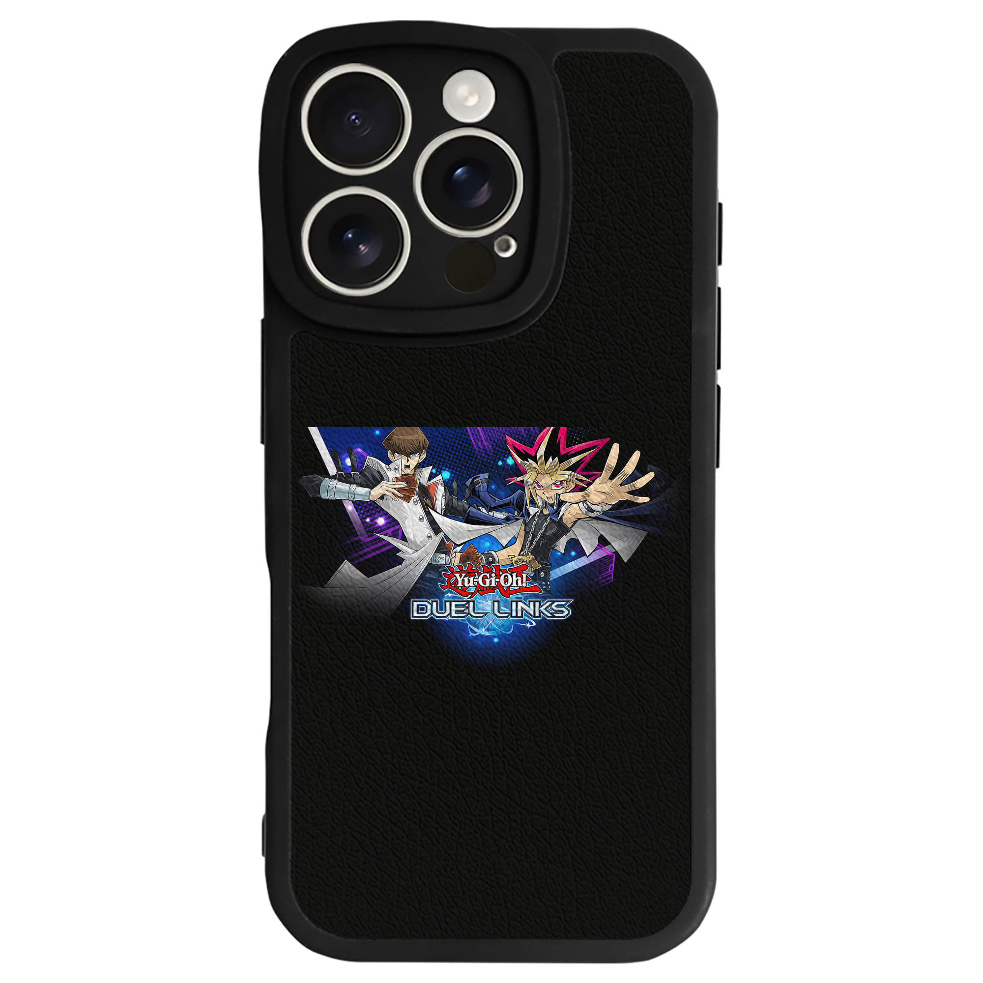 （画像用） 遊☆戯☆王 Yu-Gi-Oh! 【iPhone 16シリーズ対応】シリコンスマホケース（レザー調） 材質：シリコン